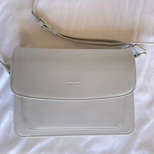 Pixie Mood Purse. Dusty light blue/gray.